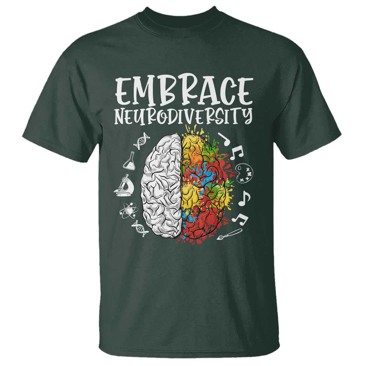 Embrace Neurodiversity T Shirt Autism Awareness ASD ADHD Acceptance