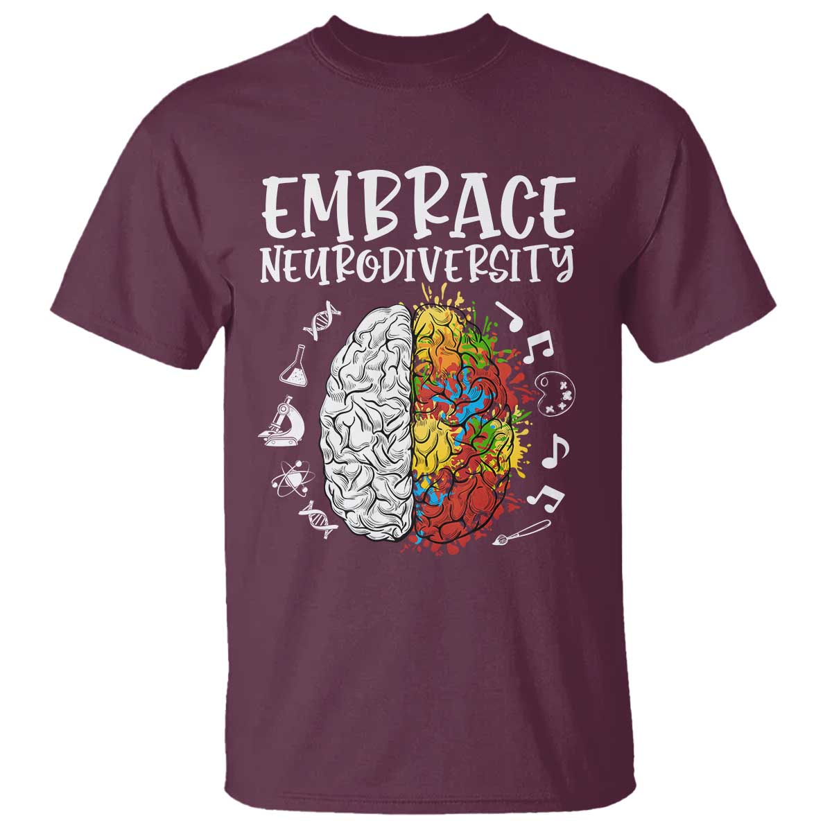 Embrace Neurodiversity T Shirt Autism Awareness ASD ADHD Acceptance