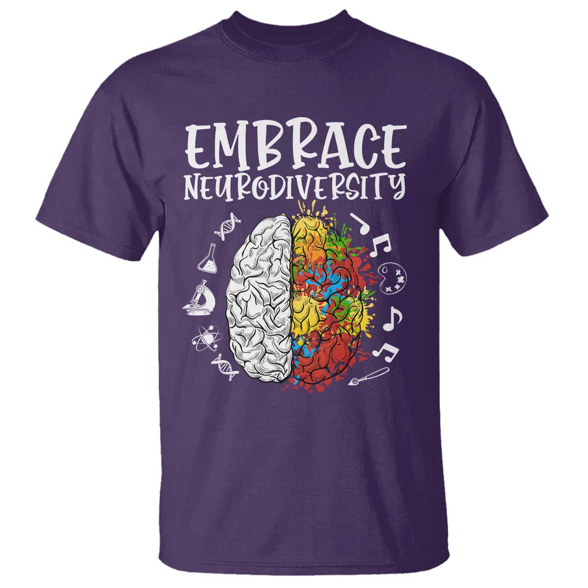 Embrace Neurodiversity T Shirt Autism Awareness ASD ADHD Acceptance