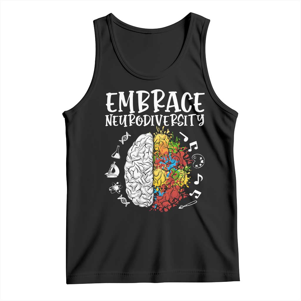 Embrace Neurodiversity Tank Top Autism Awareness ASD ADHD Acceptance