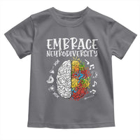 Embrace Neurodiversity Toddler T Shirt Autism Awareness ASD ADHD Acceptance