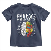 Embrace Neurodiversity Toddler T Shirt Autism Awareness ASD ADHD Acceptance