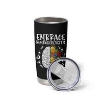 Embrace Neurodiversity Tumbler Cup Autism Awareness ASD ADHD Acceptance