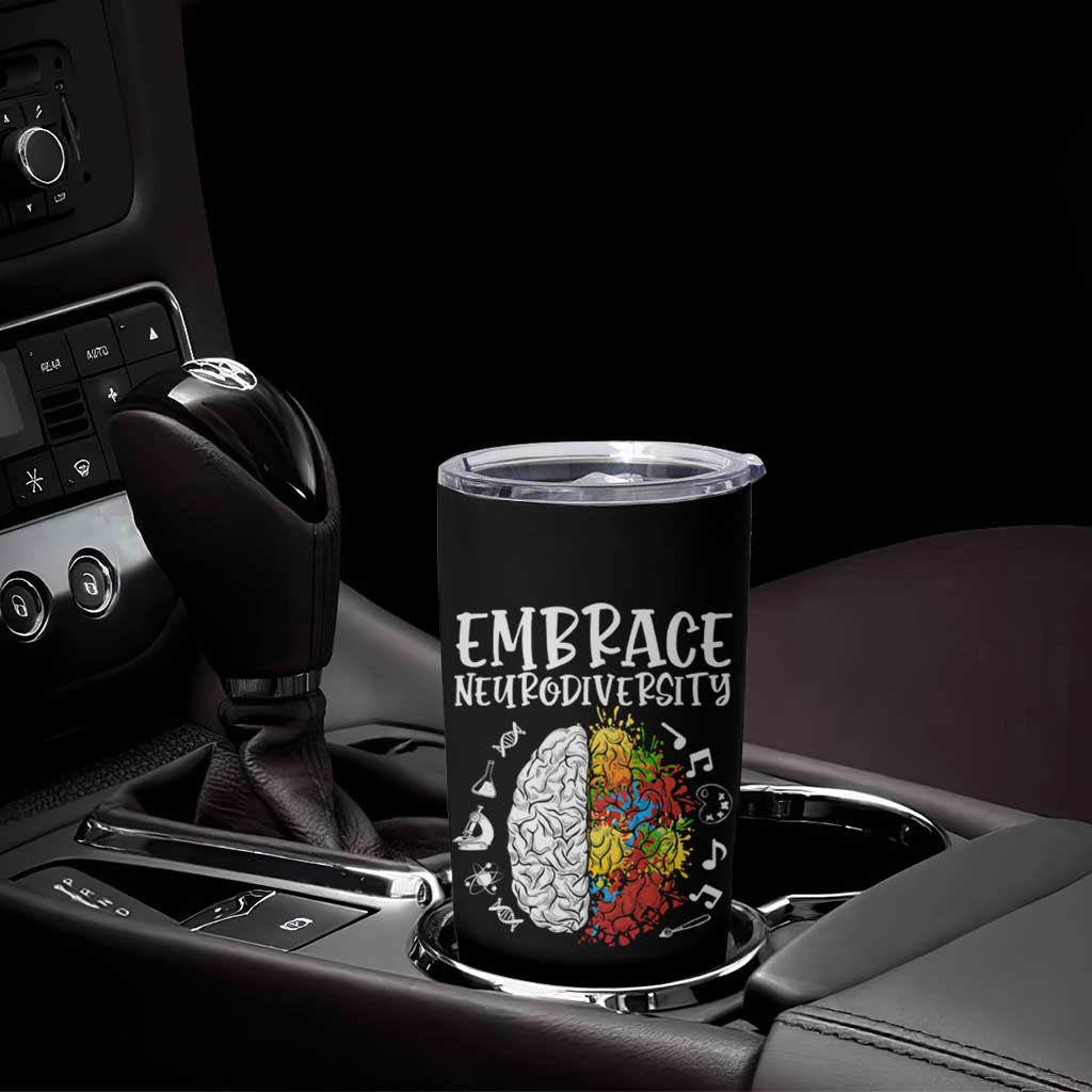 Embrace Neurodiversity Tumbler Cup Autism Awareness ASD ADHD Acceptance