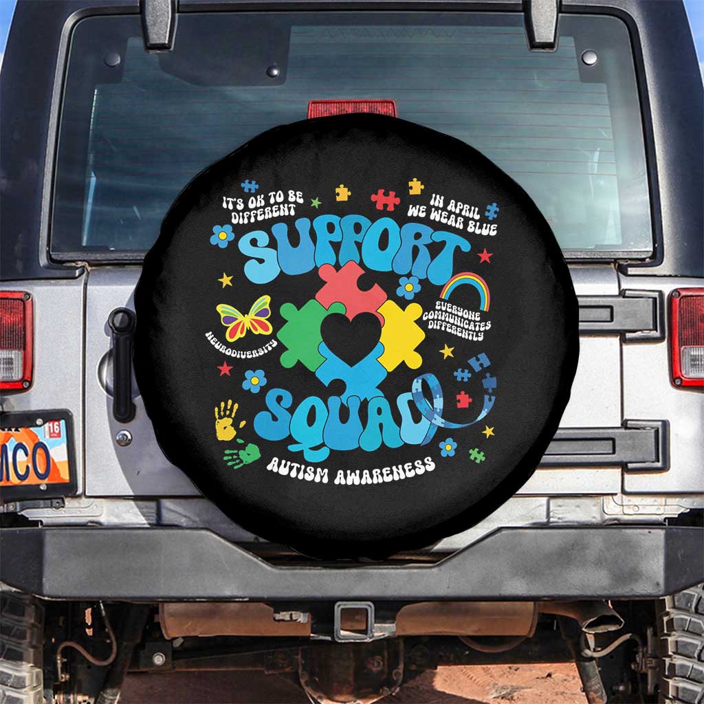 Autism Awareness Support Squad Spare Tire Cover In April We Wear Blue