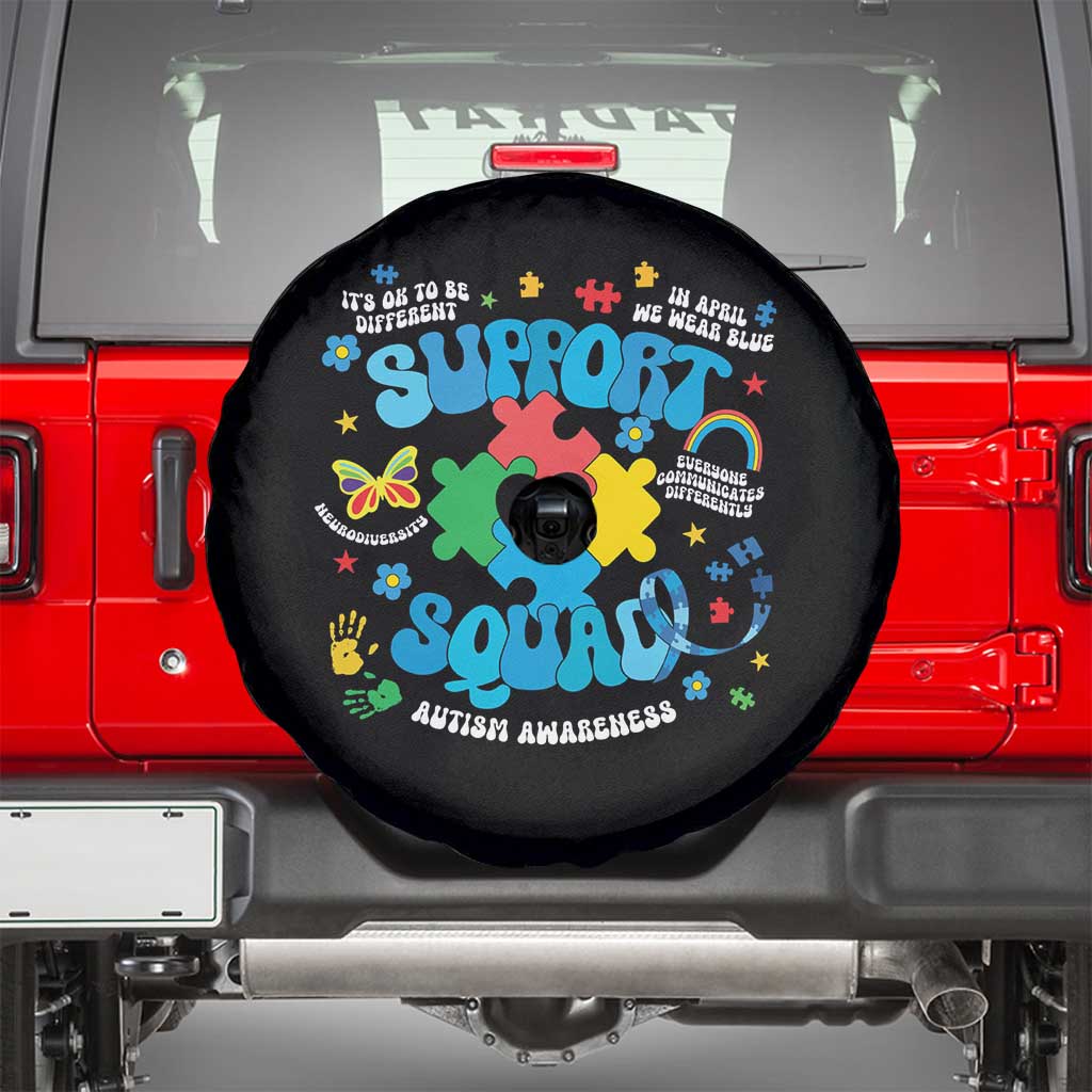 Autism Awareness Support Squad Spare Tire Cover In April We Wear Blue