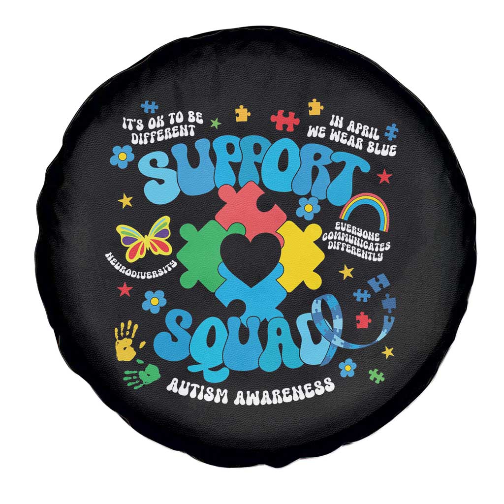 Autism Awareness Support Squad Spare Tire Cover In April We Wear Blue