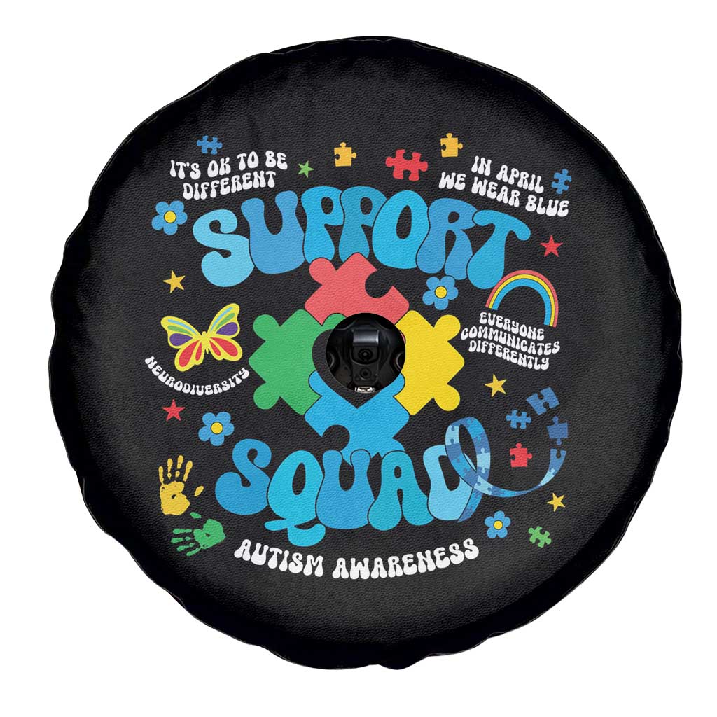 Autism Awareness Support Squad Spare Tire Cover In April We Wear Blue
