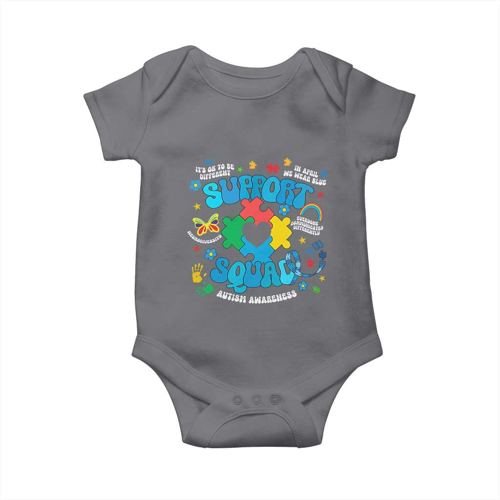 Autism Awareness Support Squad Baby Onesie In April We Wear Blue