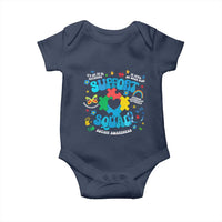 Autism Awareness Support Squad Baby Onesie In April We Wear Blue