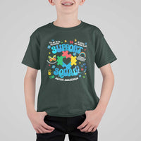 Autism Awareness Support Squad T Shirt For Kid In April We Wear Blue