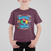 Autism Awareness Support Squad T Shirt For Kid In April We Wear Blue
