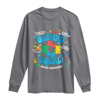 Autism Awareness Support Squad Long Sleeve Shirt In April We Wear Blue