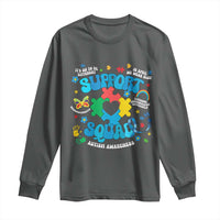 Autism Awareness Support Squad Long Sleeve Shirt In April We Wear Blue