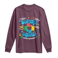 Autism Awareness Support Squad Long Sleeve Shirt In April We Wear Blue