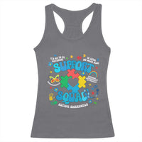 Autism Awareness Support Squad Racerback Tank Top In April We Wear Blue