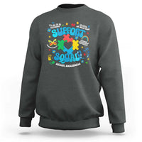 Autism Awareness Support Squad Sweatshirt In April We Wear Blue
