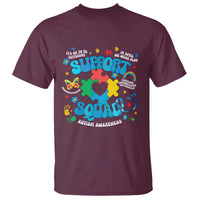 Autism Awareness Support Squad T Shirt In April We Wear Blue