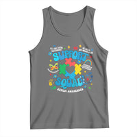 Autism Awareness Support Squad Tank Top In April We Wear Blue