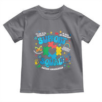 Autism Awareness Support Squad Toddler T Shirt In April We Wear Blue