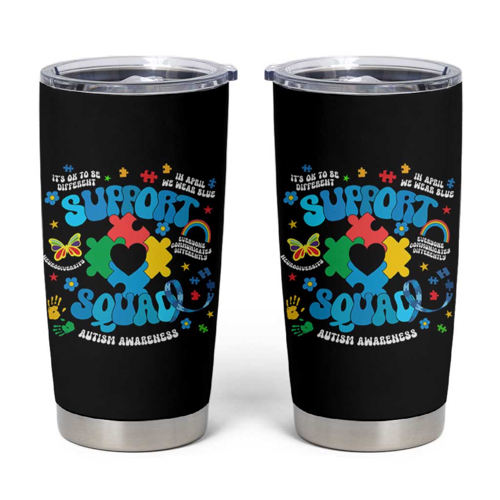Autism Awareness Support Squad Tumbler Cup In April We Wear Blue