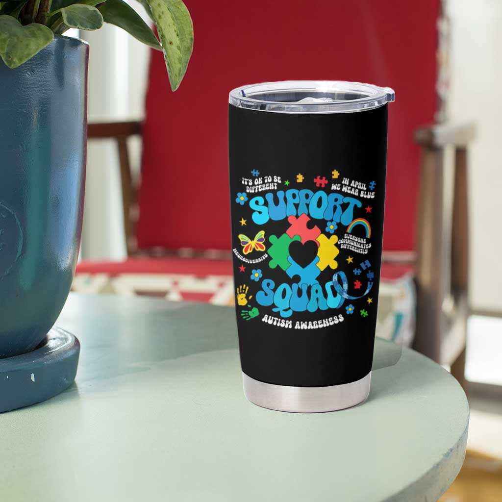 Autism Awareness Support Squad Tumbler Cup In April We Wear Blue
