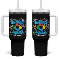 Autism Awareness Support Squad Tumbler With Handle In April We Wear Blue