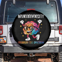 Neurodiversity Brain Spare Tire Cover Celebrate The Spectrum Autism Acceptance ASD ADHD