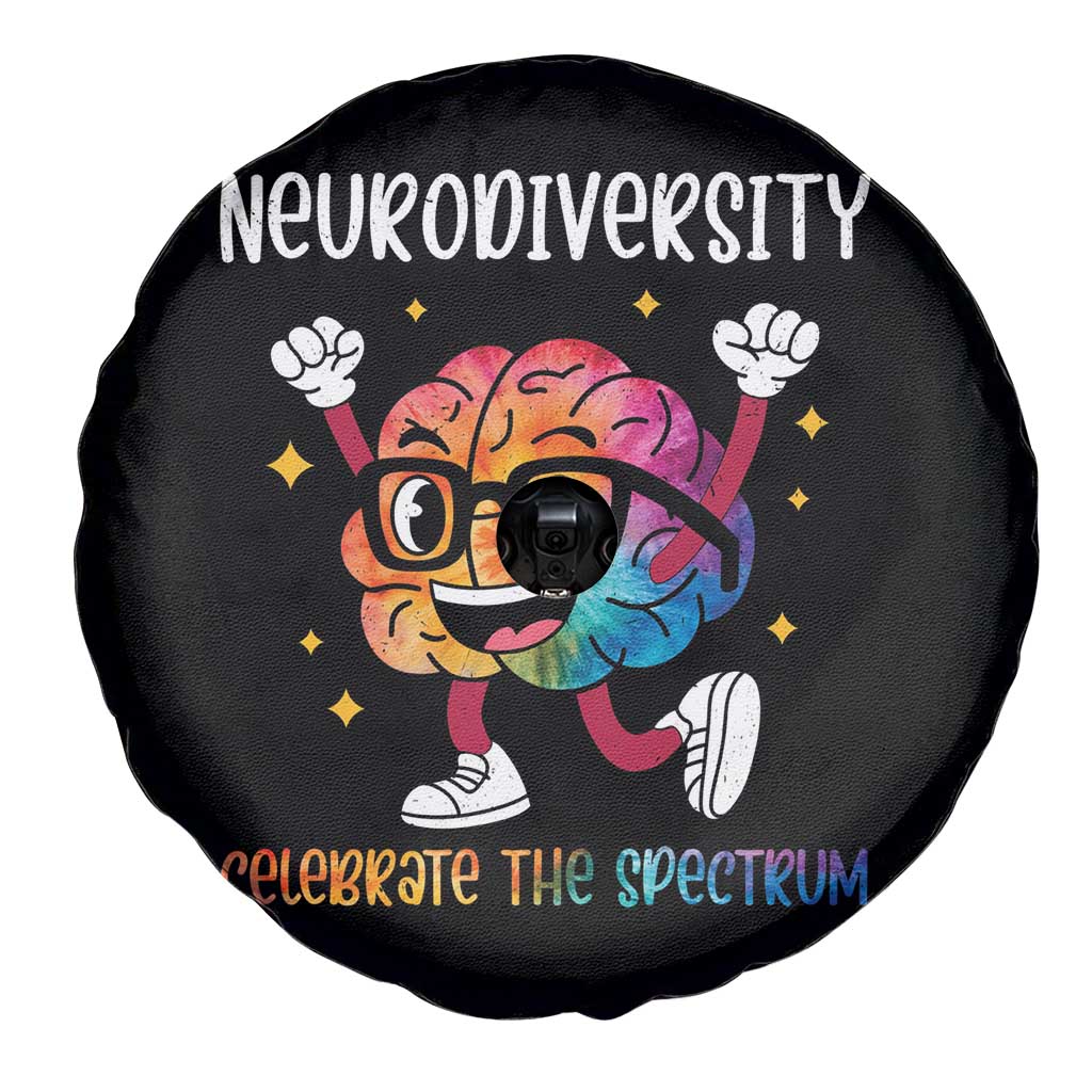 Neurodiversity Brain Spare Tire Cover Celebrate The Spectrum Autism Acceptance ASD ADHD