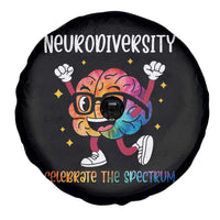 Neurodiversity Brain Spare Tire Cover Celebrate The Spectrum Autism Acceptance ASD ADHD