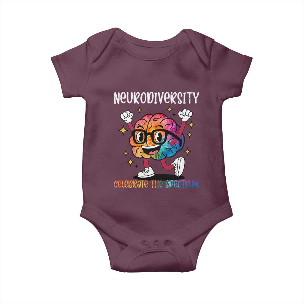 Neurodiversity Brain Baby Onesie Celebrate The Spectrum Autism Acceptance ASD ADHD
