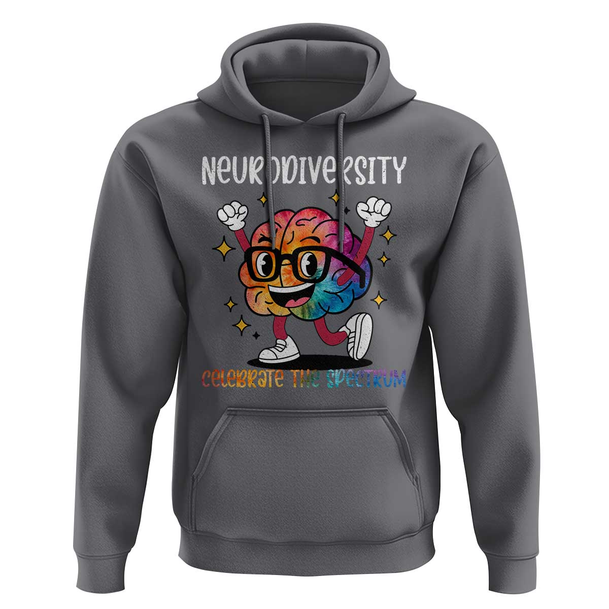 Neurodiversity Brain Hoodie Celebrate The Spectrum Autism Acceptance ASD ADHD