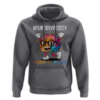 Neurodiversity Brain Hoodie Celebrate The Spectrum Autism Acceptance ASD ADHD