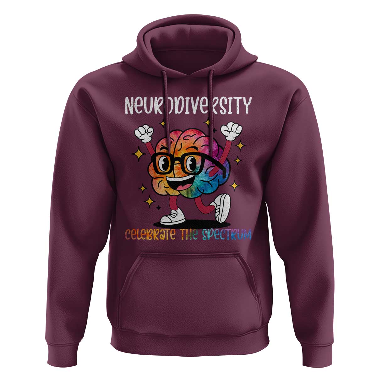 Neurodiversity Brain Hoodie Celebrate The Spectrum Autism Acceptance ASD ADHD
