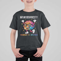Neurodiversity Brain T Shirt For Kid Celebrate The Spectrum Autism Acceptance ASD ADHD