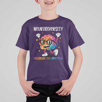 Neurodiversity Brain T Shirt For Kid Celebrate The Spectrum Autism Acceptance ASD ADHD