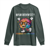 Neurodiversity Brain Long Sleeve Shirt Celebrate The Spectrum Autism Acceptance ASD ADHD