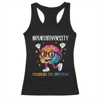 Neurodiversity Brain Racerback Tank Top Celebrate The Spectrum Autism Acceptance ASD ADHD