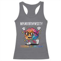 Neurodiversity Brain Racerback Tank Top Celebrate The Spectrum Autism Acceptance ASD ADHD