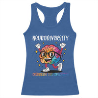 Neurodiversity Brain Racerback Tank Top Celebrate The Spectrum Autism Acceptance ASD ADHD