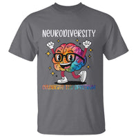 Neurodiversity Brain T Shirt Celebrate The Spectrum Autism Acceptance ASD ADHD