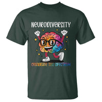 Neurodiversity Brain T Shirt Celebrate The Spectrum Autism Acceptance ASD ADHD