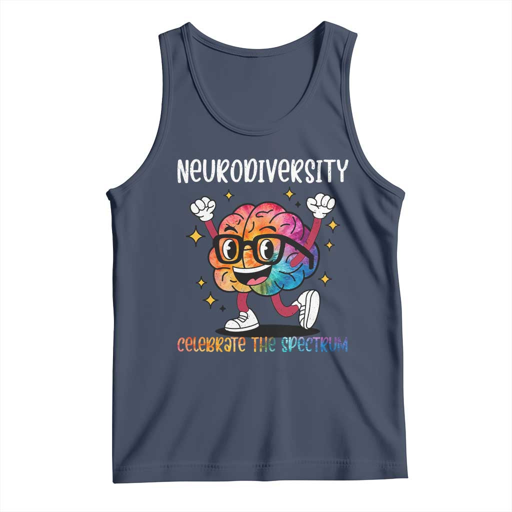 Neurodiversity Brain Tank Top Celebrate The Spectrum Autism Acceptance ASD ADHD