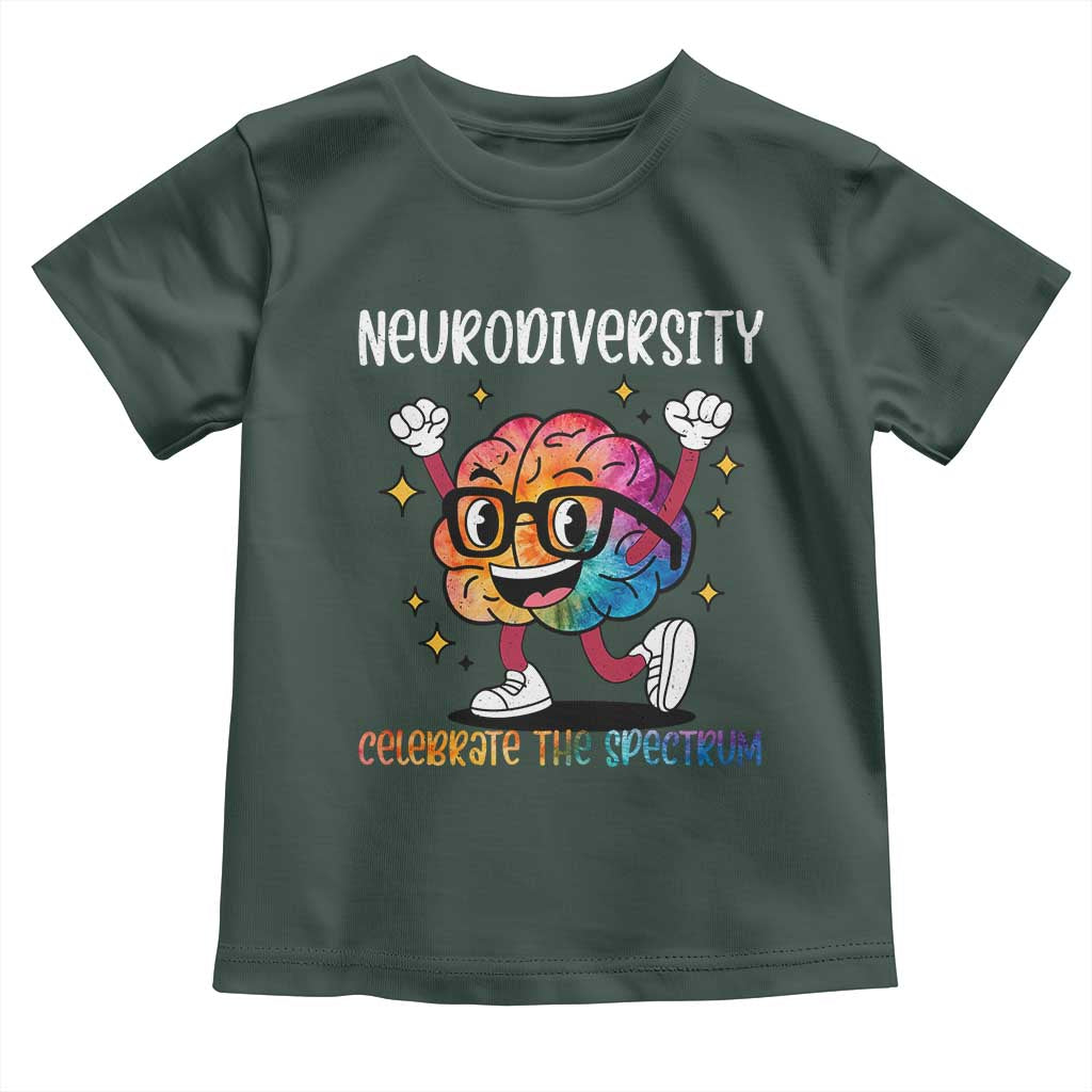Neurodiversity Brain Toddler T Shirt Celebrate The Spectrum Autism Acceptance ASD ADHD