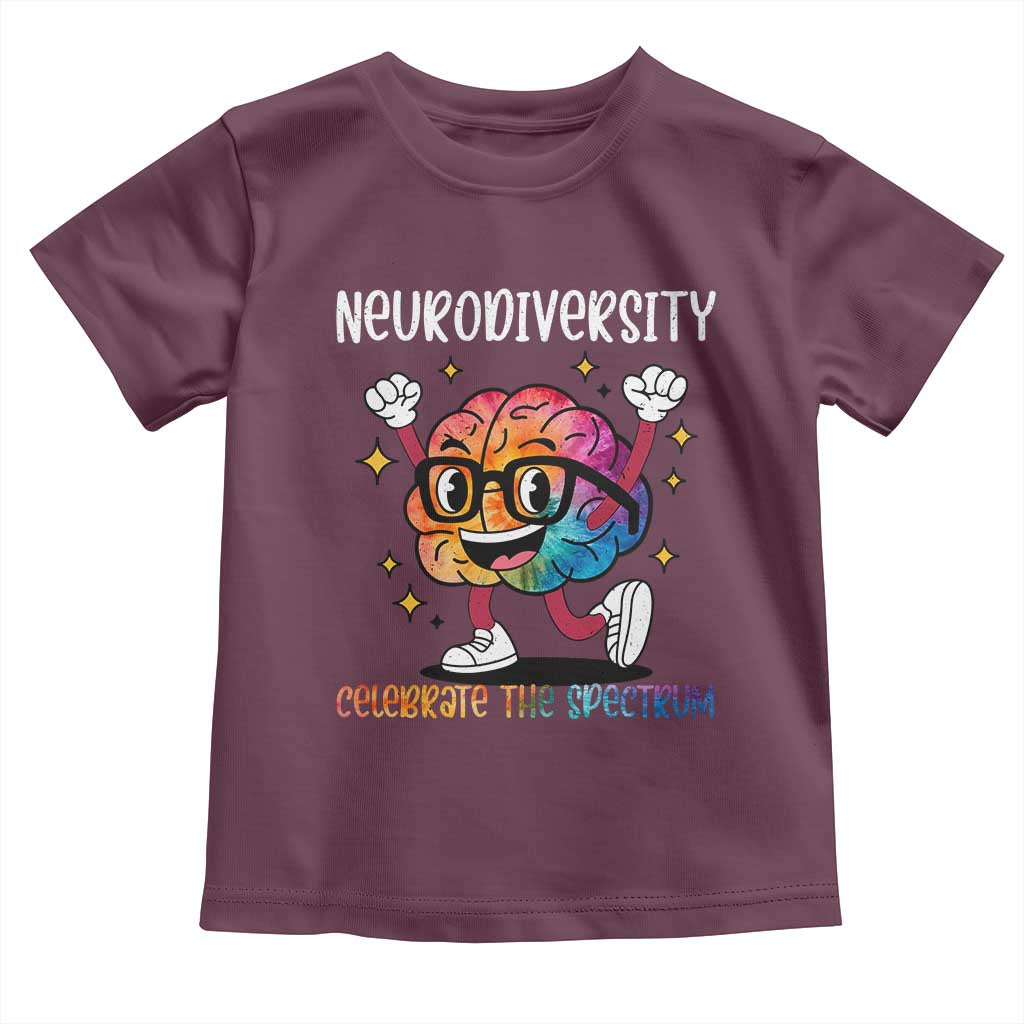 Neurodiversity Brain Toddler T Shirt Celebrate The Spectrum Autism Acceptance ASD ADHD
