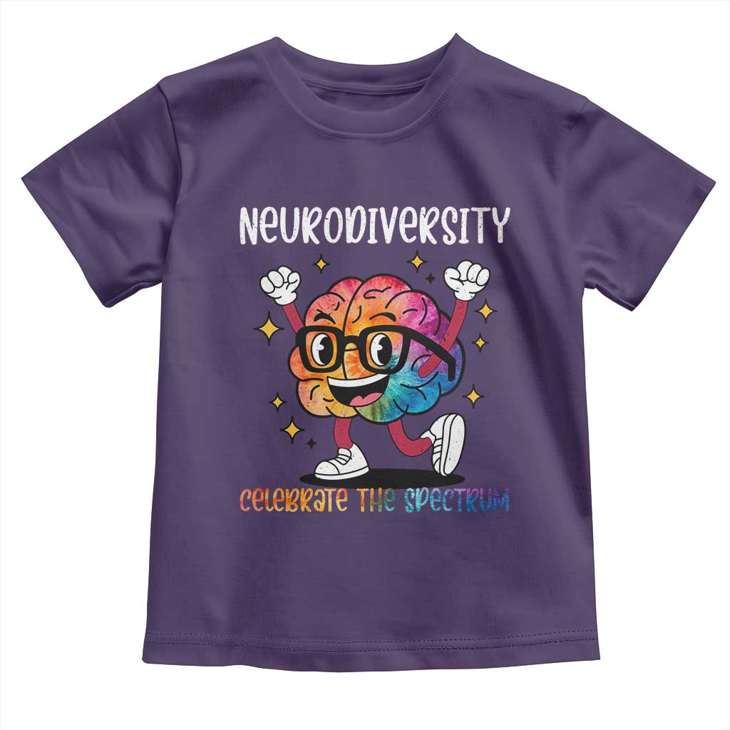 Neurodiversity Brain Toddler T Shirt Celebrate The Spectrum Autism Acceptance ASD ADHD