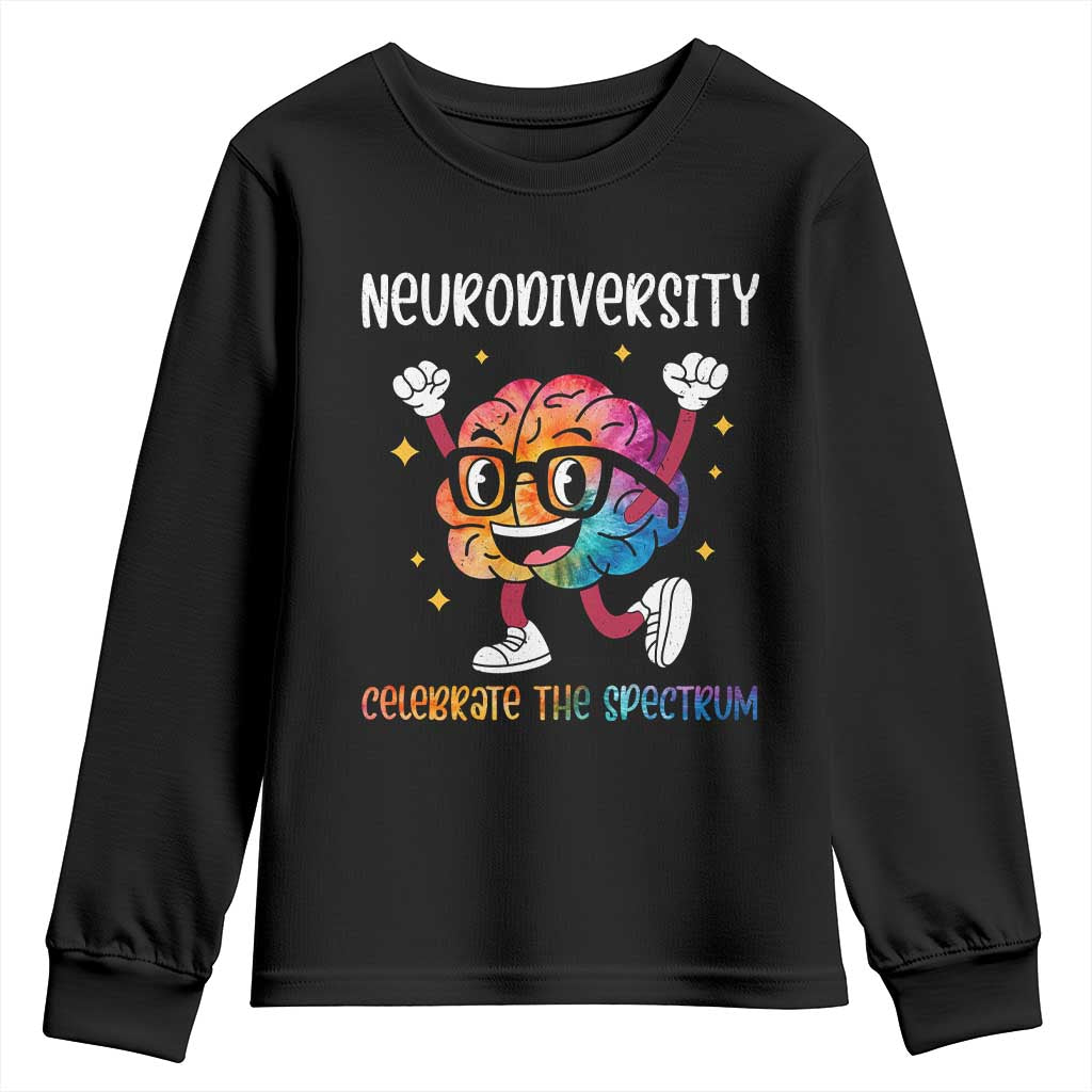 Neurodiversity Brain Youth Sweatshirt Celebrate The Spectrum Autism Acceptance ASD ADHD