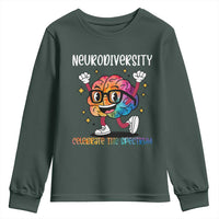 Neurodiversity Brain Youth Sweatshirt Celebrate The Spectrum Autism Acceptance ASD ADHD