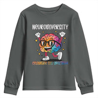 Neurodiversity Brain Youth Sweatshirt Celebrate The Spectrum Autism Acceptance ASD ADHD