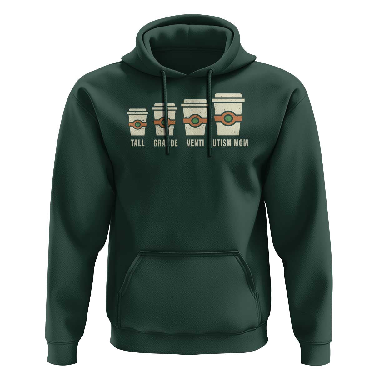 Funny Autism Mom Hoodie Coffee Support Autistic
